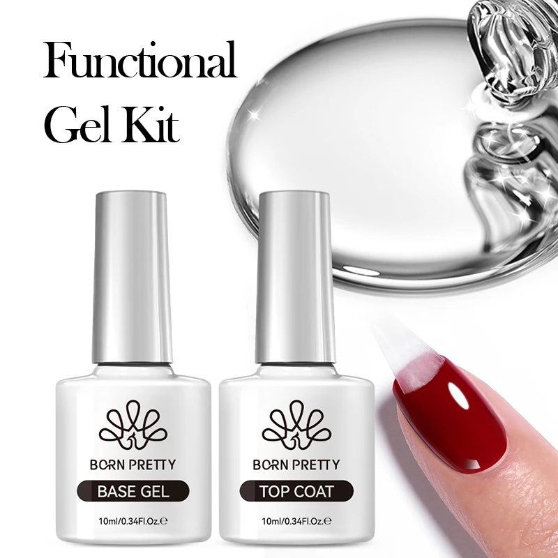 BORN PRETTY 10ml Super Top Base Coat Nail Gel polish Matte Top Coat Enhancer Varnish Semi Permanent Soak Off UV LED Nail Art 2