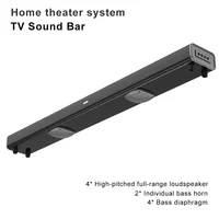 99cm Length Echo Wall TV Sound Bar Cinema Leval Wireless Bluetooth Stereo Speaker Support HDMI AUX U Disk Home Theater Subwoofer 2