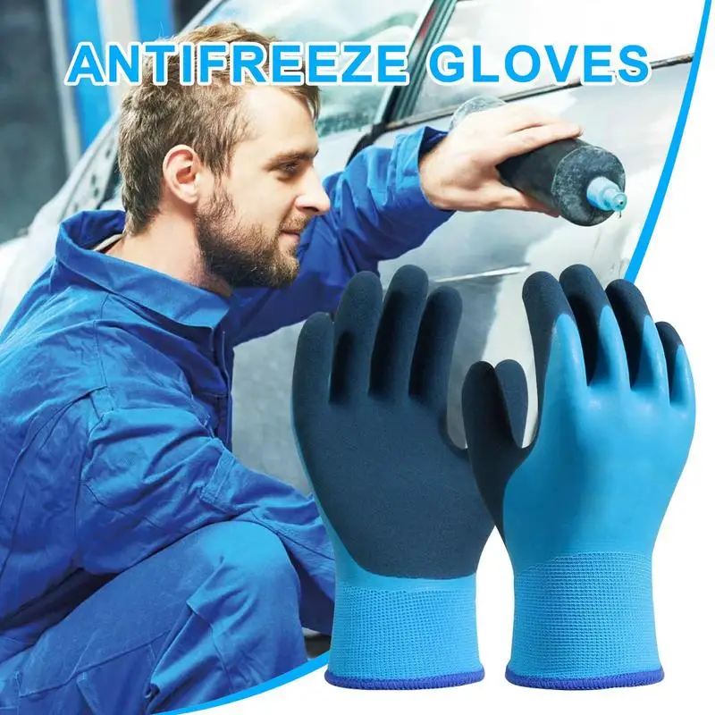 Insulated Work Gloves Men Waterproof Winter Gloves Ice Gloves For