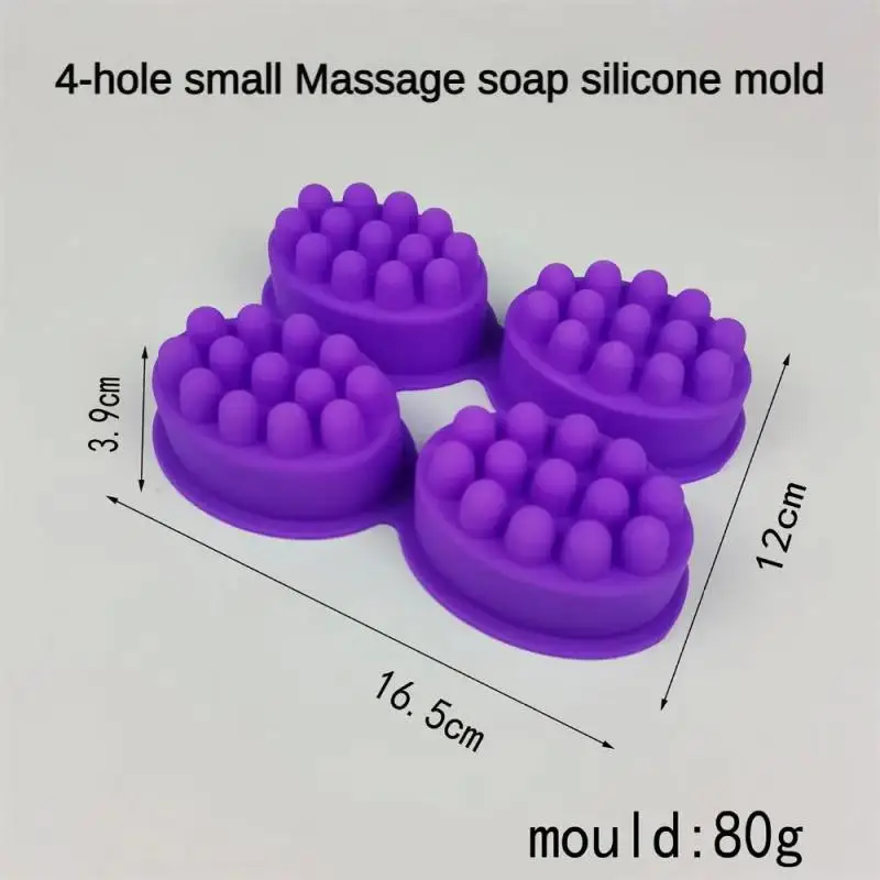 9 Hole Silicone Soap Mold Oval Massage Soap Mold Handmade 9 Even Massage Handmade