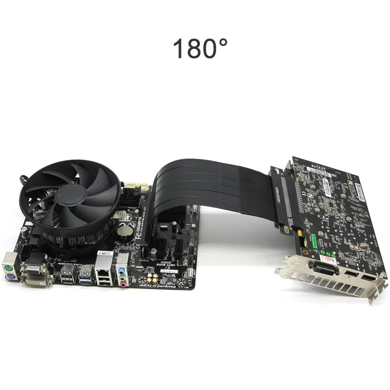 Cabo de Extensão Pcie Riser Graphics Card Express Riser Extensor Blindado com Antijam para Gpu - Imagem 2