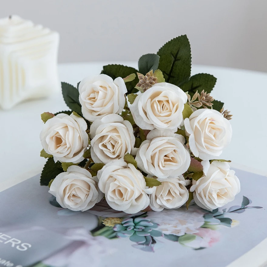 1Pc Seide Künstliche Blumen Nelke Rose Hochzeit Brautsträuße Home Festival Outdoor Garten Kunst Wand Diy Geschenk Box Dekoration