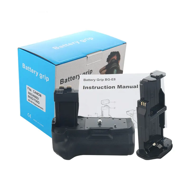 Camera Battery Handle Grip BG-E8 Vertical Battery Grip for Canon EOS 550D 600D 650D 700D T2i T3i T4i T5i Camera Powerextra Battery Grip