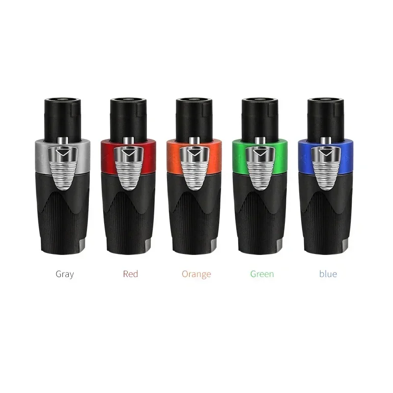 5/20/100Pcs Audio speaker connector 4P 4pin speaker plug power amplifier cable audio box cable XLR connector ohm head