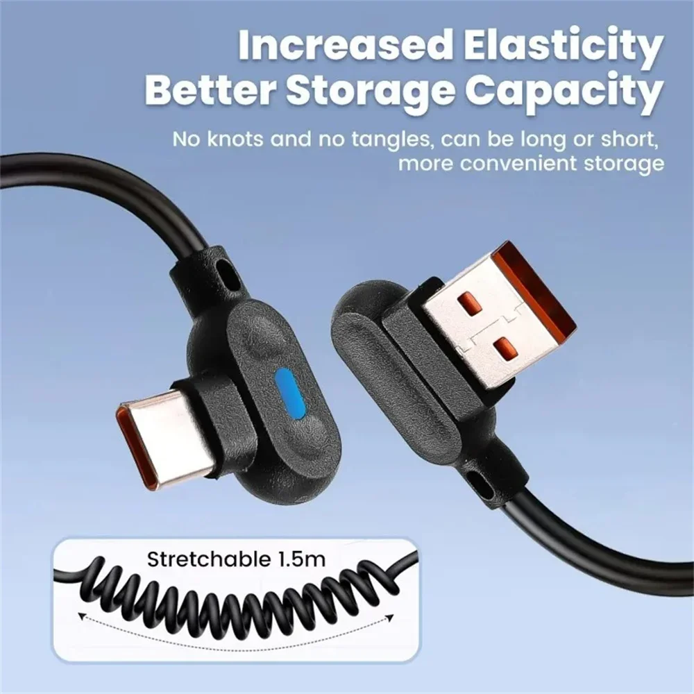 รูปสินค้า สายชาร์จ USB-C ชาร์จเร็ว รองรับ Samsung Huawei Xiaomi