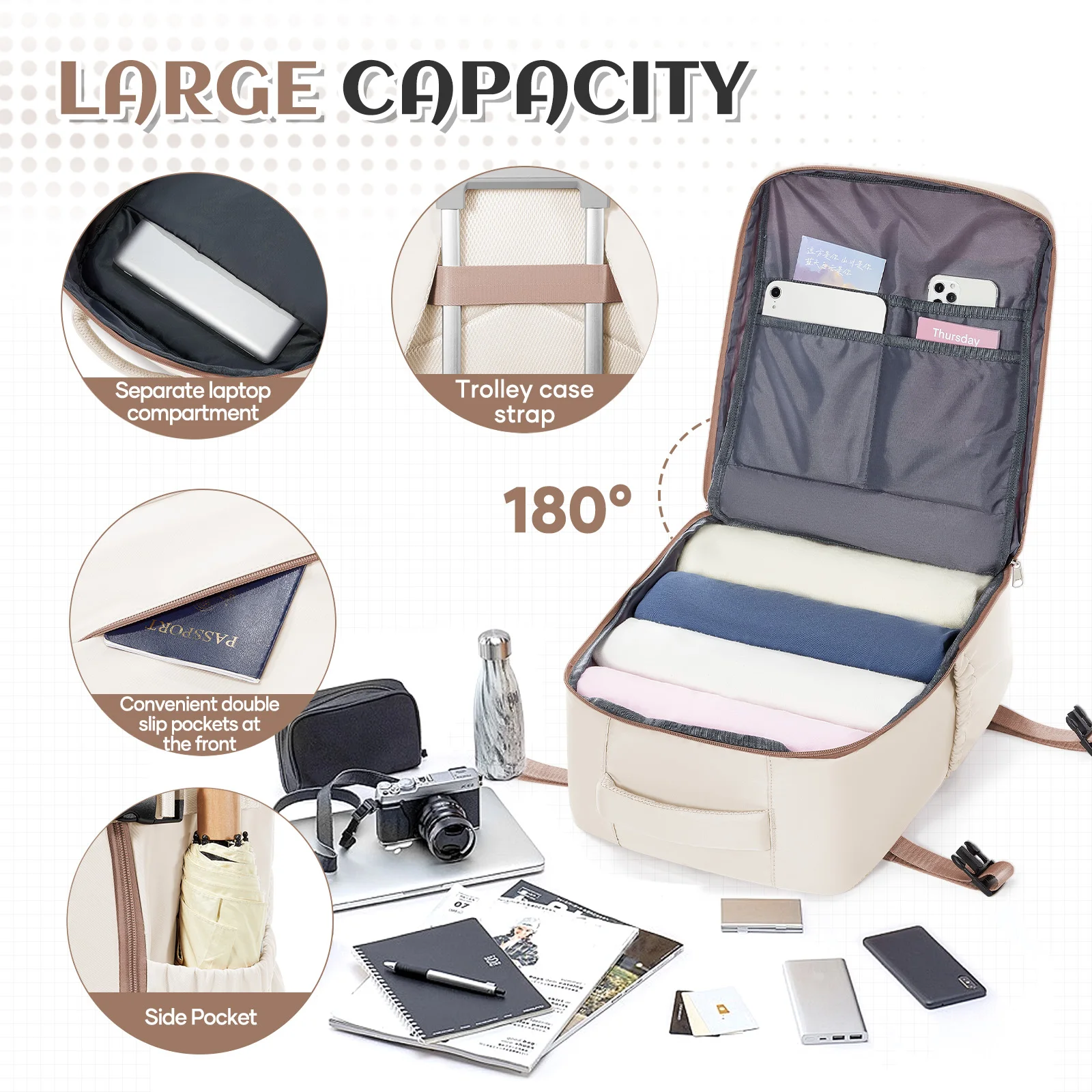 Under Seat Travel Backpack,Ryanair Wizz 40x30x20 Airplane Travel Backpack Convenient Outdoor Hiking Travel Women Laptop Backpack