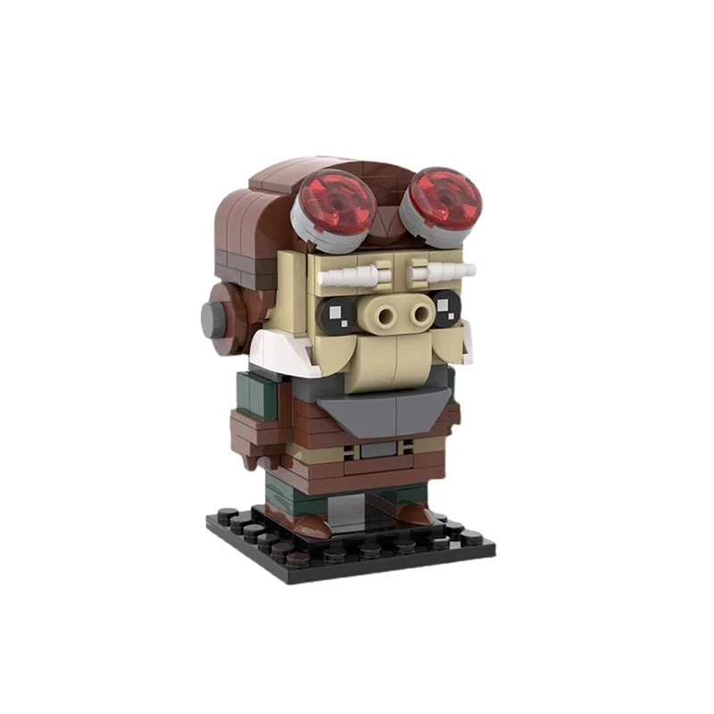 

Конструктор MOC Brickheadz из серии мандалориан кто-то черные точки, детский Рождественский пазл, подарки