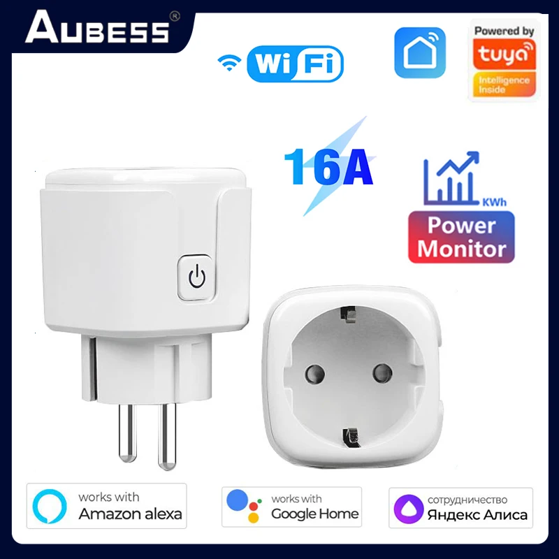WiFi Smart Plug 16A EU Socket Tuya Smart Life APP Work With Alexa