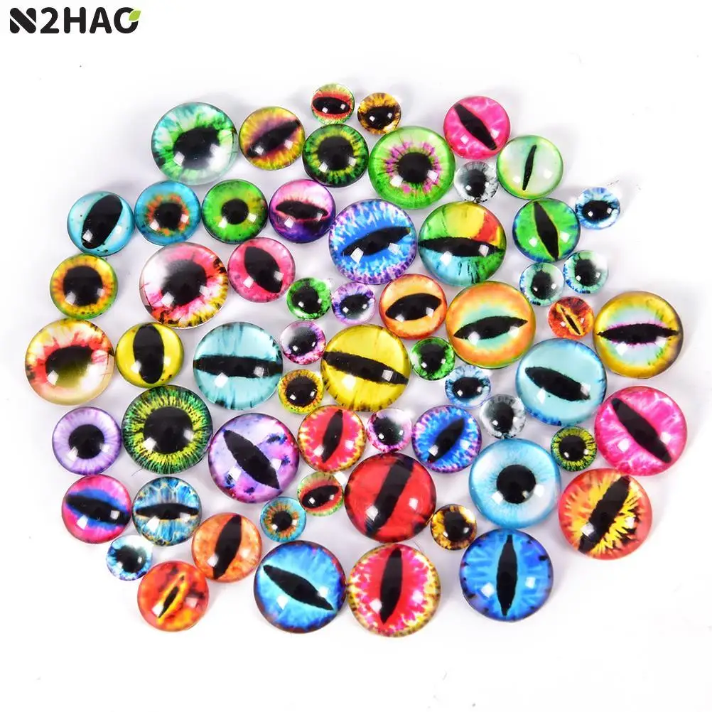 20 Pz/Lotto 5-20Mm Fai Da Te Accessori Gioielli Tempo Gemma Di Vetro Cartone Animato Peluche Giocattolo Bulbo Oculare Bambola Bulbo Oculare Simulazion