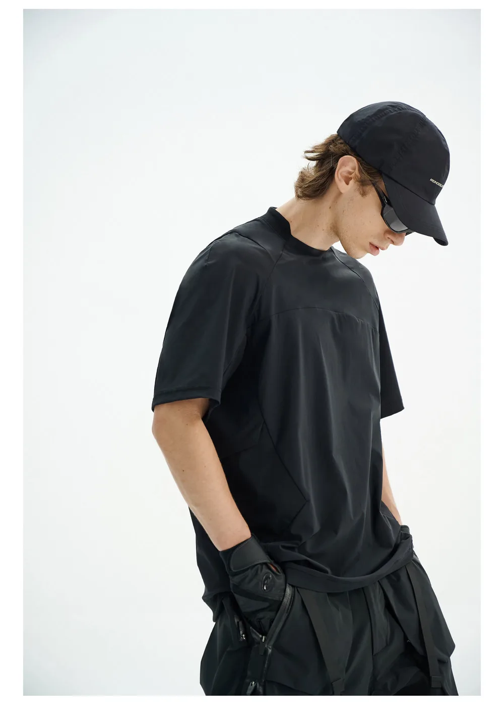 Reindee Lusion 24ss Quick drying ice feel material t-shirt side pockets elastic uv proterction fabric techwear gorpcore