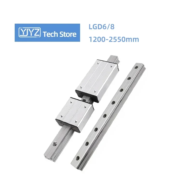 Externe zweiachsige Linearführung 1PC LGD6 LGD8 LGD12 optische Achse Holzbearbeitung Schiebetisch Rollenschieber Länge 150mm-1150mm – Detail 10