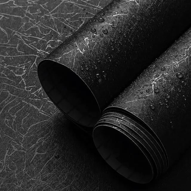 วอลเปเปอร์กันน้ำแบบด้าน ขนาด 40 ซม./55 ซม. สีขาว ไวนิล สติ๊กเกอร์ติดผนัง เฟอร์นิเจอร์ ห้องนั่งเล่น กระดาษติดผนัง ตกแต่งบ้าน 1