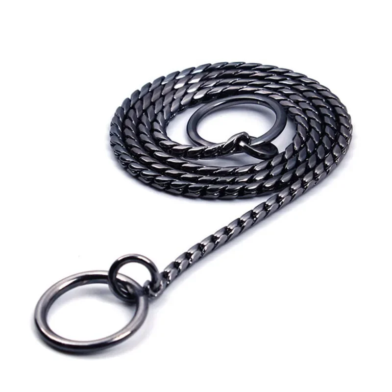 Metal Dog Chain Collar, Slip Link Training Heavy Duty Dog Collar Martingale Puppy Collars For XXS