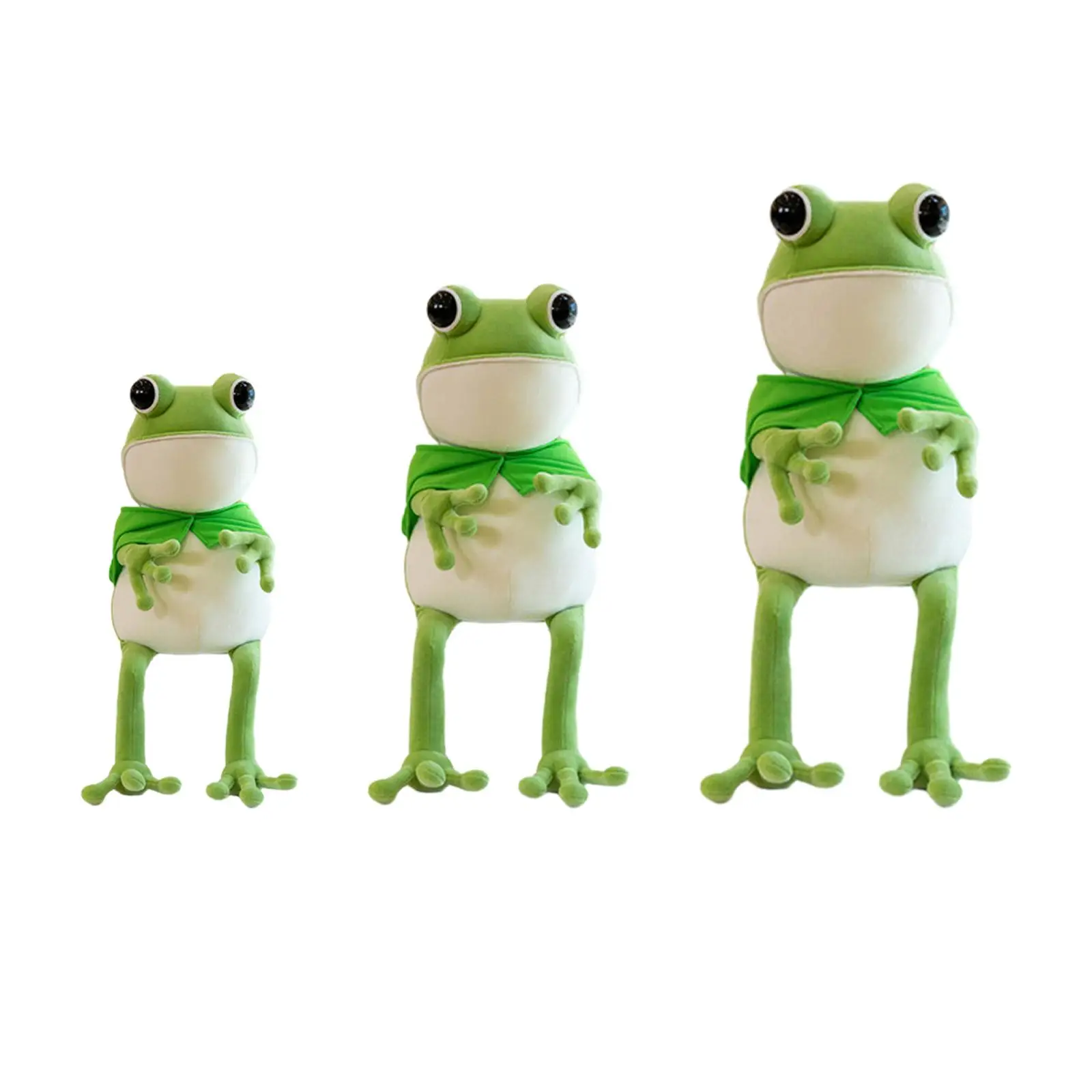 Frog Stuffed Animal Toy Gift Cartoon Pillow Frog Stuffed Toy Cute Plush Toy for Home Decoration Living Room Car Bedroom Kids