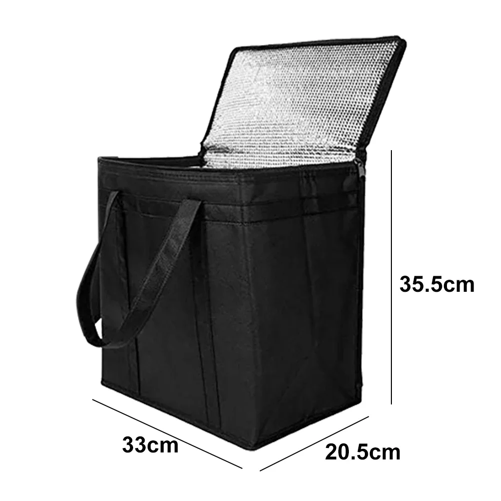 Picnic Bag Large Capacity Storage Bag Portable Food Thermal Bag Beer Delivery Bag with Handle for Beach Picnic Road Trip Travel