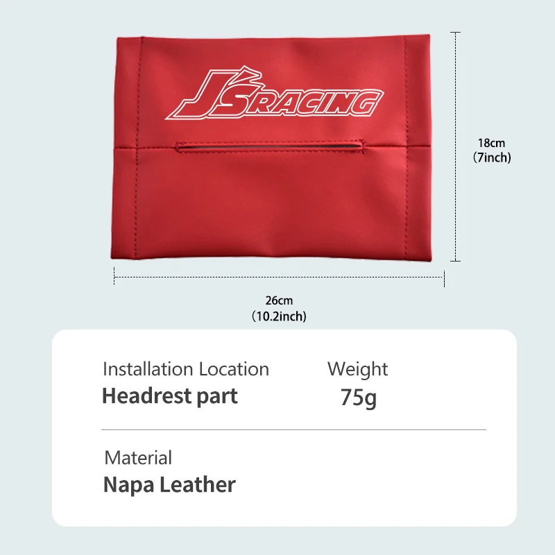 1/2개 자동차 스타일링 티슈 박스 시트 백걸이 가방 가죽 티슈 보관함 (혼다 시빅 어코드 핏 재즈 CRV BRV HRV 용)