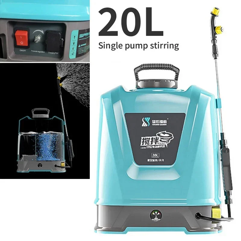 very strong single electric 20 Litre spray pumps with high capacity lithium battery for sale exclusively for farmers
