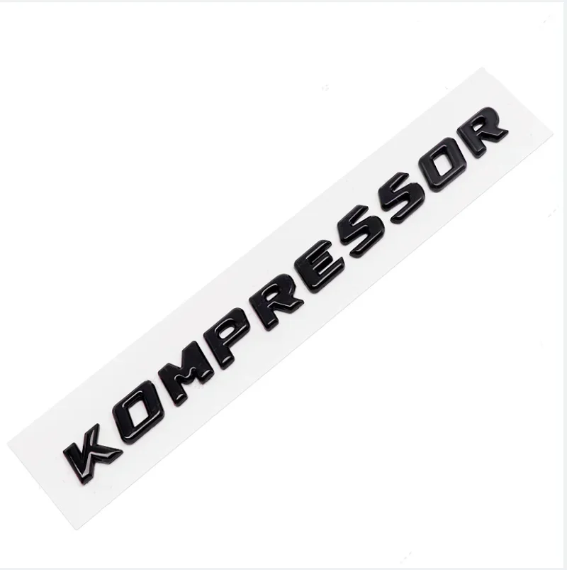 3D ABS Kompressor 편지 자동차 뒷 트렁크 펜더 엠 블 럼 배지 자동차 스티커 데칼 메르세데스 C230 C200 C180 SLK CLK 200k SL CLS