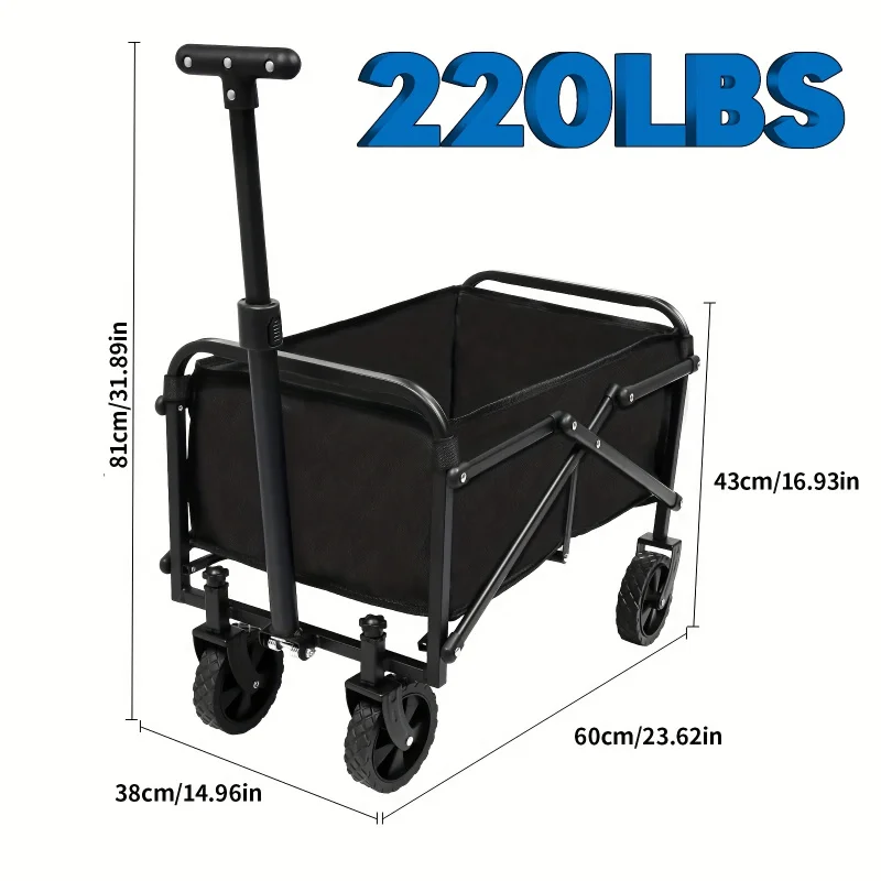 Foldable Handcart Car Detachable Outdoor Portable Camping Vehicle 1 Heavy duty Practical Garden Hand