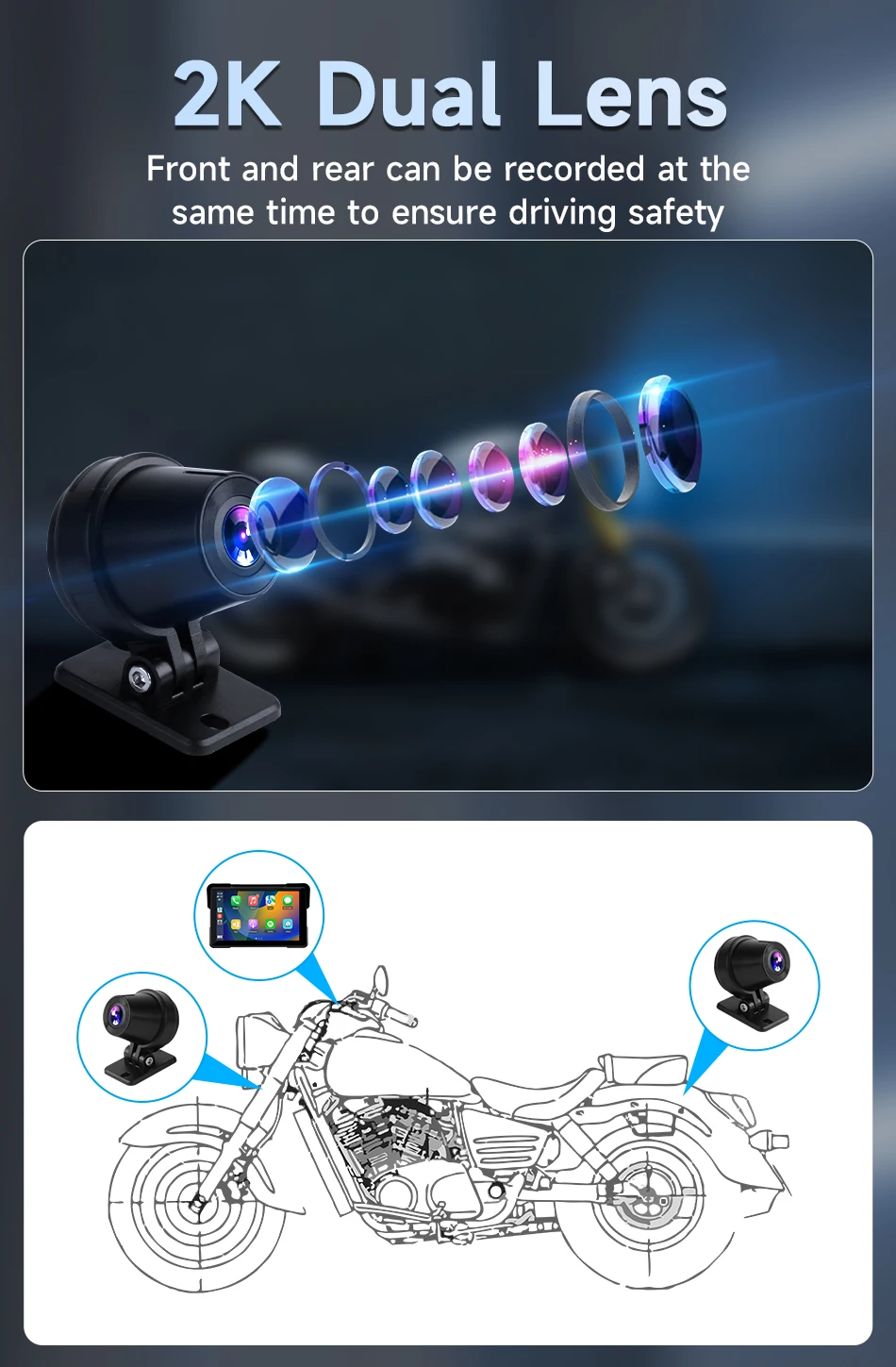 アクセサリー BMW Motorcycle Carplay EKIY Special For BMW R1200GS R1250GS Portable Digital