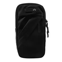 Waterproof Breathable Sports Running Phone Holder with Headphone Access (Black)