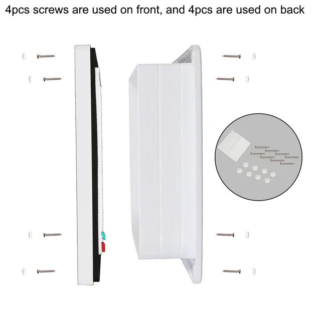 With 4 Way Lock Security Flap Door Cat Puppy Safety Gate Dog Cat Flap Door Small Pet Supplies ABS Plastic For Dog Cat Kitten 2