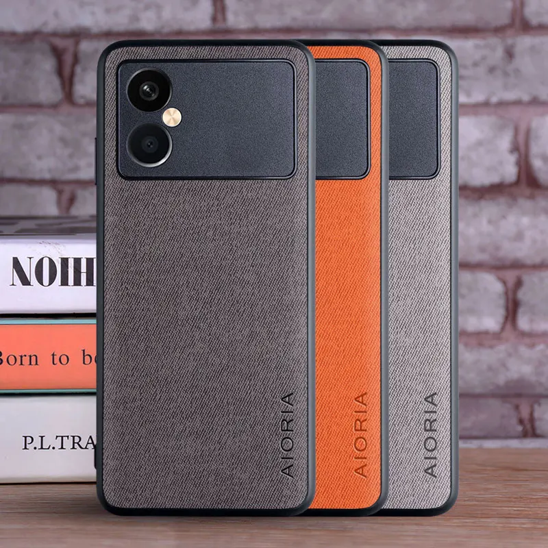 Luxury Textile Leather Soft Phone Case Cover