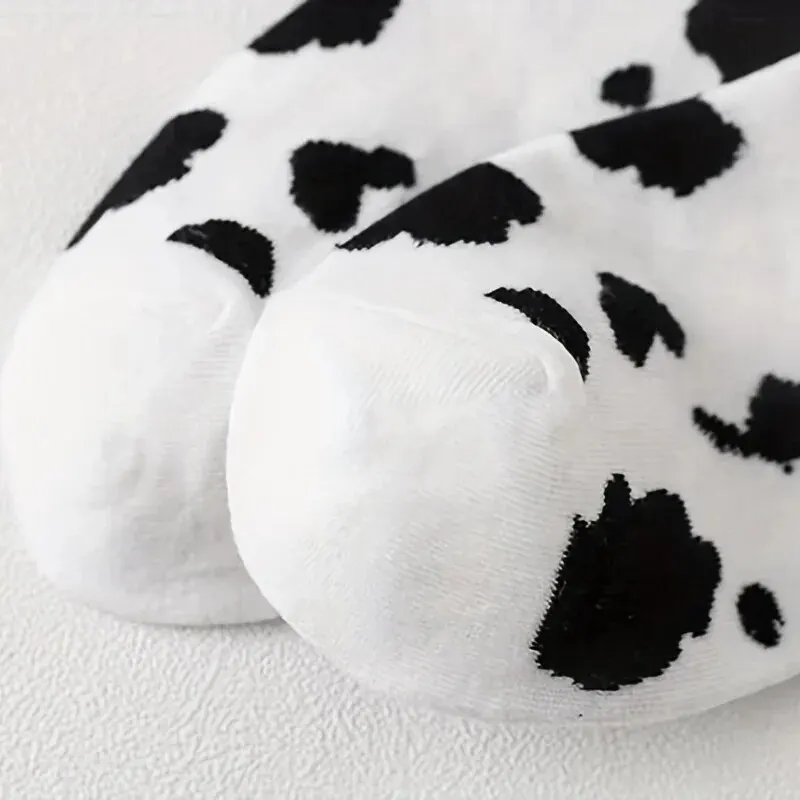 womens socks Womens Socks Cow Pattern Short Socks 10 Pairs