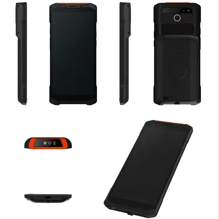 PDA Wifi 4G LTE 무선 핸드 헬드 NFC 데이터 수집기 ??견고한 안드로이드 산업용 물류 PDA QR 바코드 스캐너 RFID