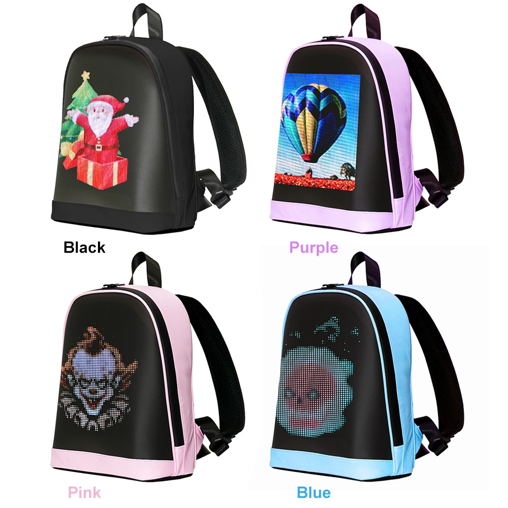 LED Advertising Backpack APP Control Advertising Business Bag Waterproof Outdoor Pixel Screen Bag for Outdoor Travel