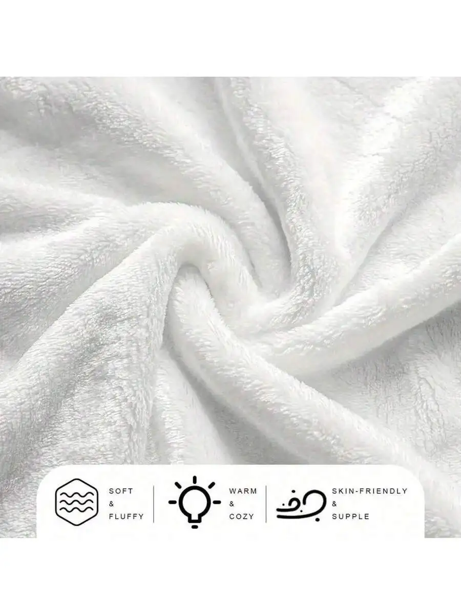 Ultra Soft Flannel Cat Geometric Blanket, Lightweight All Season Black Throw for Sofa Bed Travel Camping Office