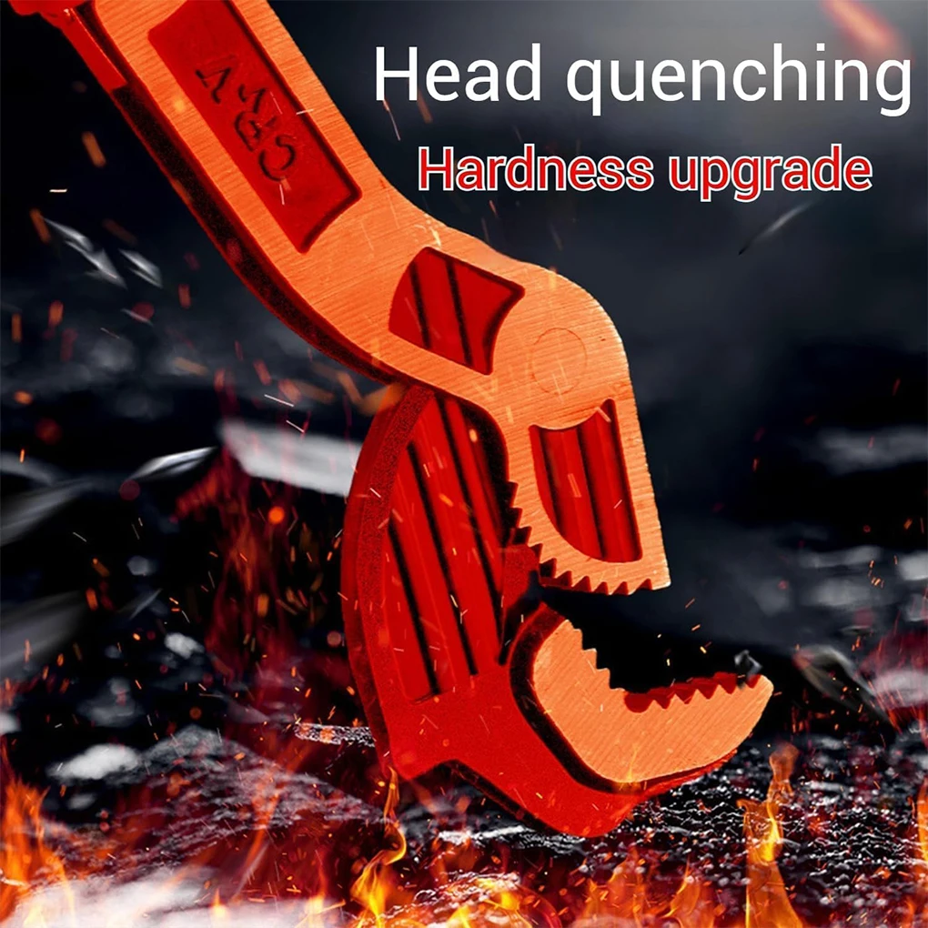 Industrial Grade Adjustable Multifunctional Self-locking Pipe Wrench Tool, Universal Pipe Wrench, Fast Power Grip Pipe Wrench