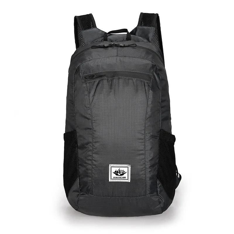 Selected Folding Bag Colorful Outdoor Backpack Large Capacity Lightweight Simple Solid Color Travel Sports Backpack