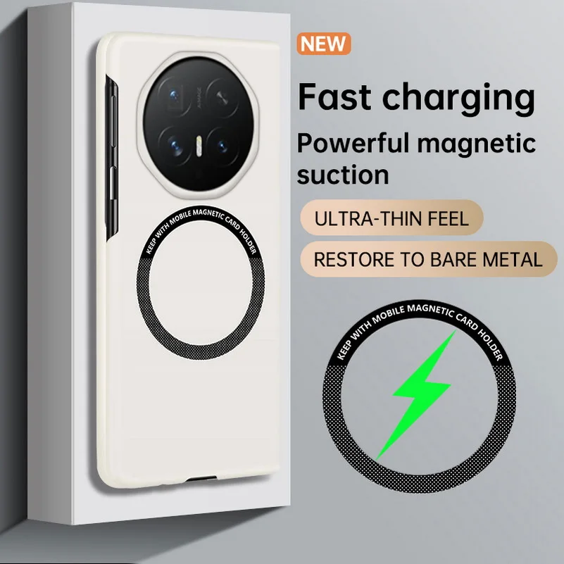 Ultra-Thin Frameless Luxury Phone Case with Magnetic Ring and Hard Protective Cover