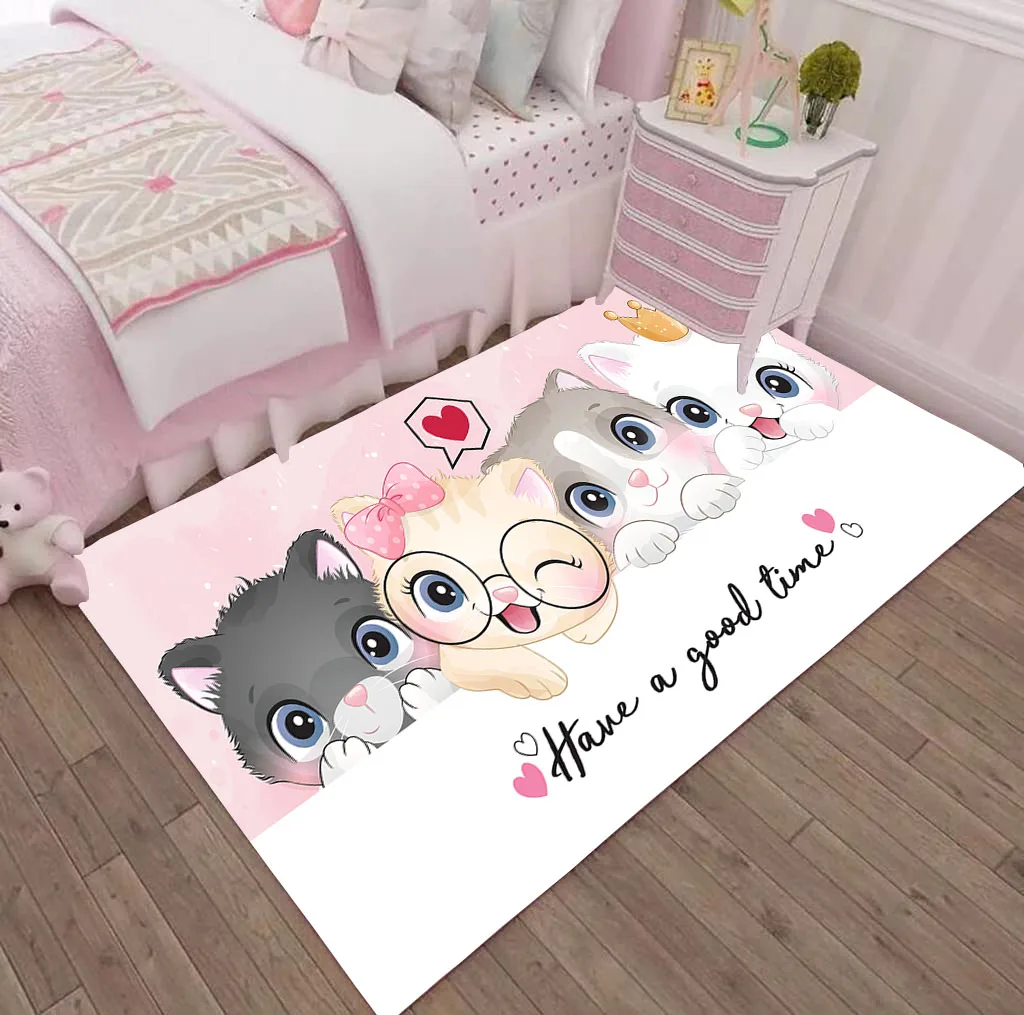 Kids Carpet Children Play Mat Non-slip Princess Room Carpet Non-slip Crawling Mats Living Room Home Decoration ковер Dywan
