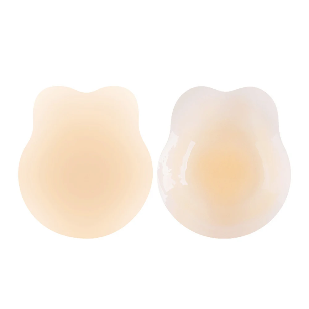Reusable Silicone Pastie Nipple Cover Liner Adhesive Invisible Breast Lift Chest Sticker For Women Sticky Bra Boob Tape