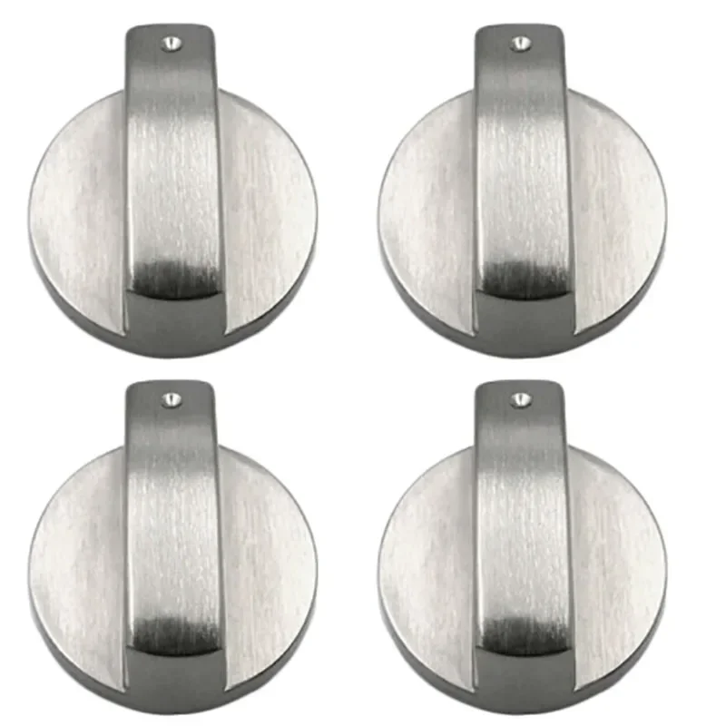 Universal Silver Gas Stove Knobs Cooker Oven Control Switch 6MM 1pc