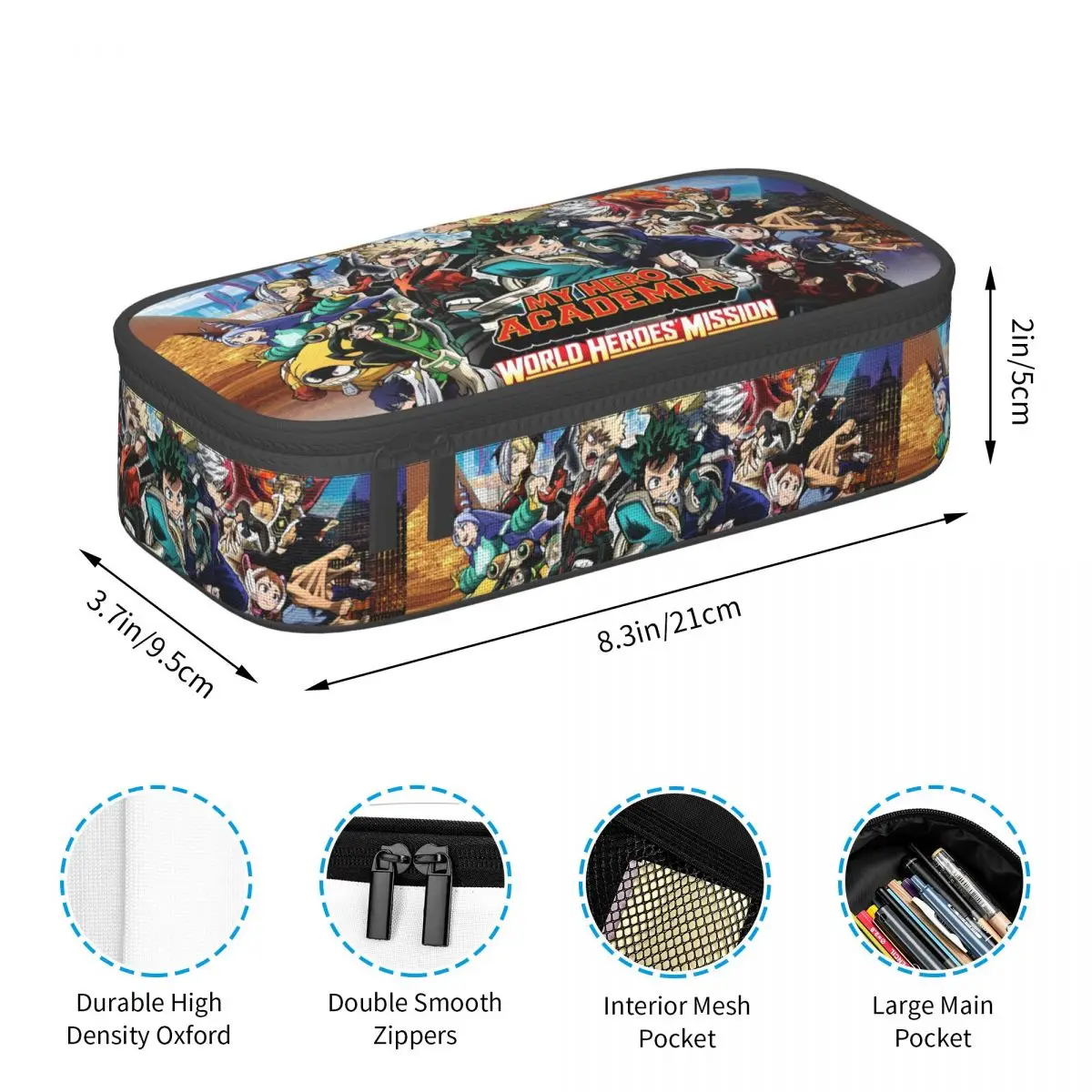 Manga My Hero Academias Japan Anime Cute Pencil Cases Girl Boy Large Capacity Pencil Box School Supplies