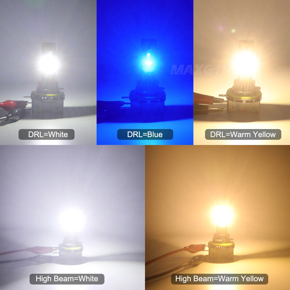 Premium LED Headlight Bulbs - High Low Beam & Daytime Running Lights (DRL)