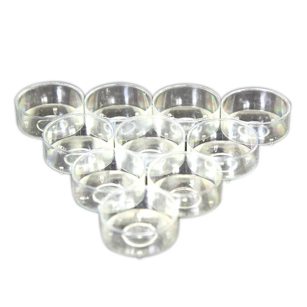 

Sewacc Plastic Candle Cup Candle Making Molds 100Pcs Tea Light Cups Empty Candle Wax Containers Clear Candle Cup Plastic