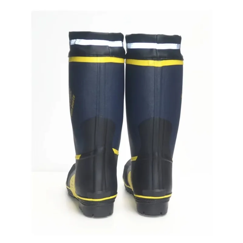 Steel Toe Fishing Boots, Waterproof Anti-Puncture Work Boots for Men,Insulated High-Cut Rubber Rain Boots,Slip-Resistant Waders