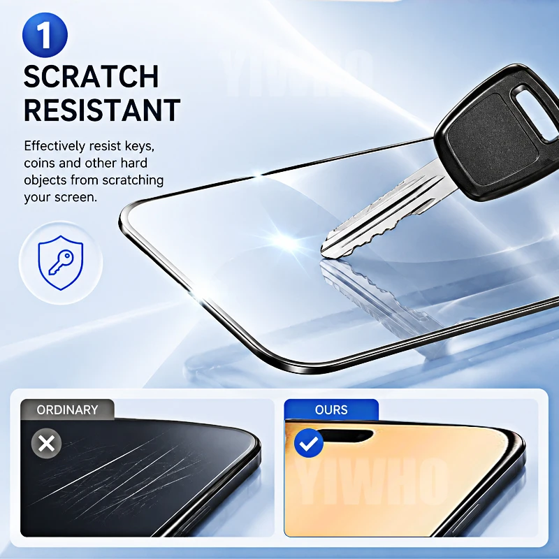 Premium Protective Tempered Glass Screen Protectors - Front Case