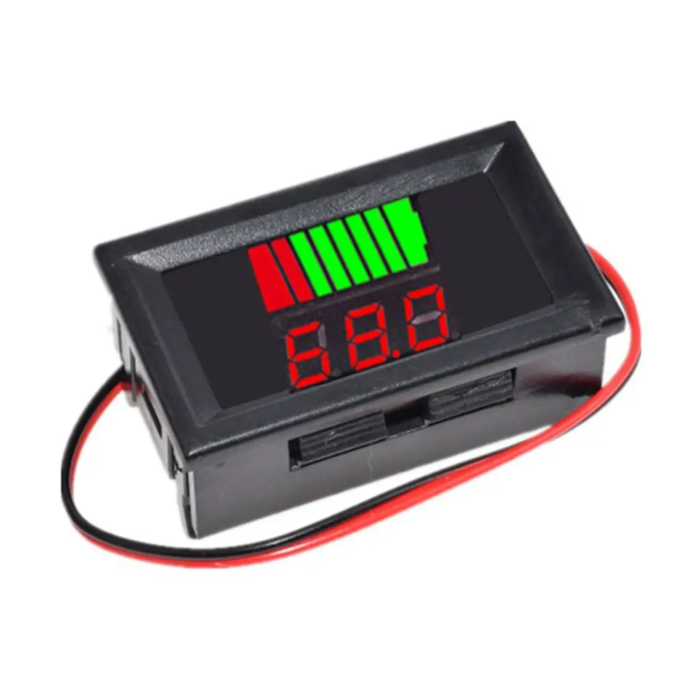 자동차 배터리 충전 수준 표시기 12V 24V 36V 48V 60V 72V 리튬 배터리 용량 표시기 시험기 디스플레이 LED 시험기 전압기