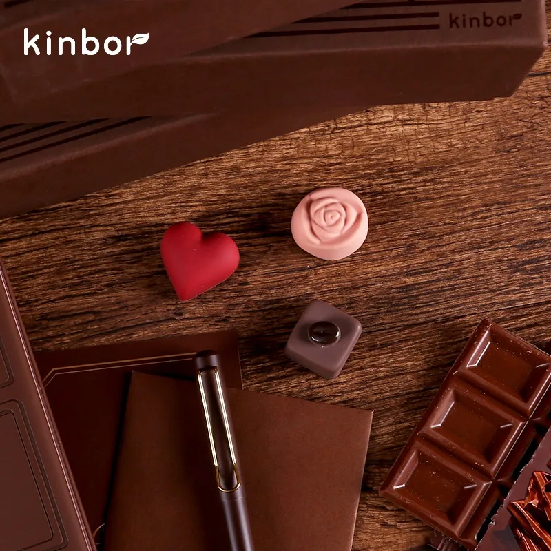 Kinbor Chocolate Week Plan Notebook Set Valentine's Day Gift Creative ежедневник caderno 88 Sheets planificador semana Stationer 5