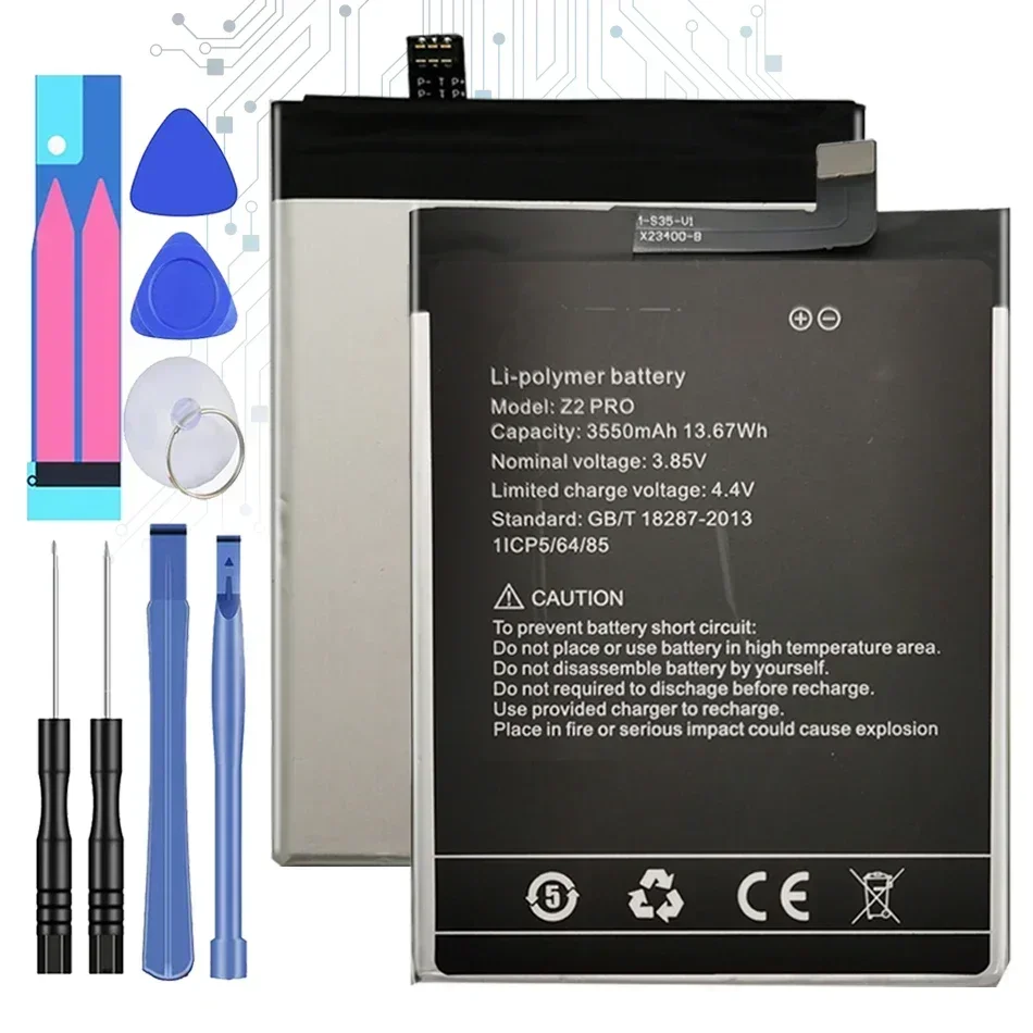 

3550mah Replacement Battery for Umi Umidigi Z2 Pro Z2pro Mobile Phone Batteria + Free Tools Warranty 1 Year