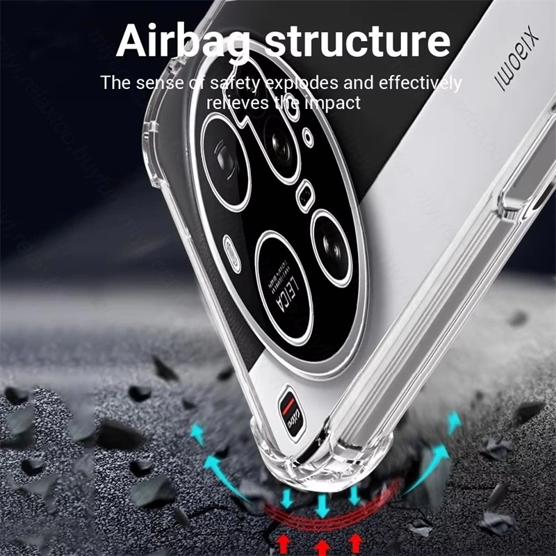 Transparent Crystal Clear Soft TPU Case - Shockproof Cover