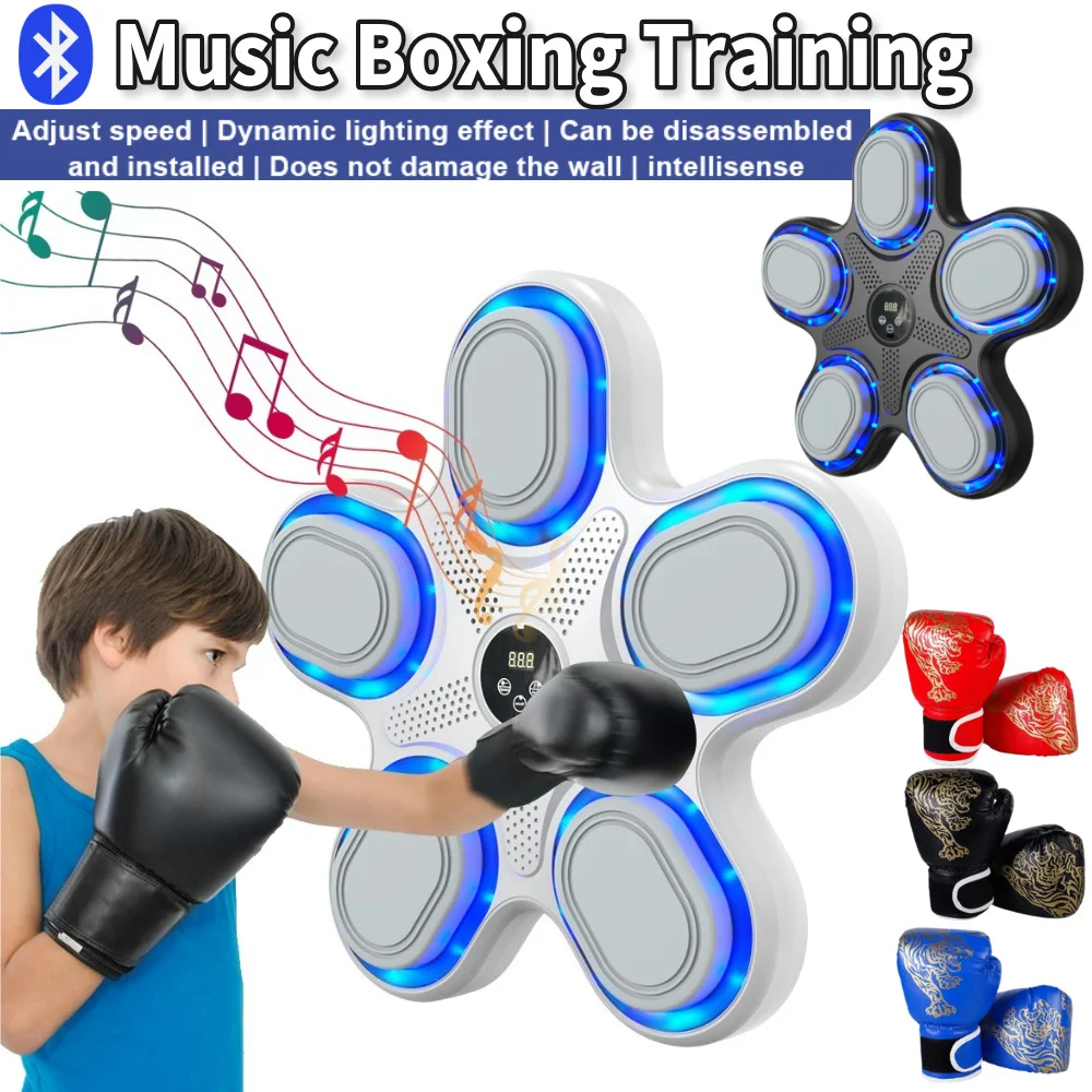Bluetooth Music Boxing Trainer for Adults and Kids - Rhythm and Decompression Wall Unit