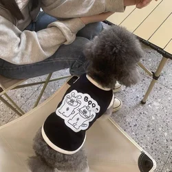 Cute Beer Dog Vest Dogs Clothing Thin Pet Pullover Cat Bichon Summer Dress Puppy Can Be Cotton Breathable Pet Dog Clothes