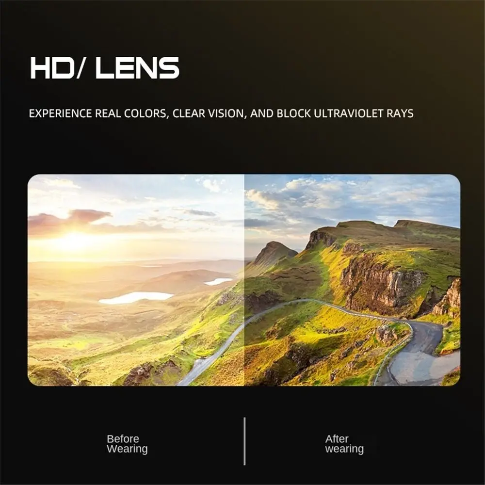 Polycarbonate Cycling Sunglasses with UV Protection for Men and Women