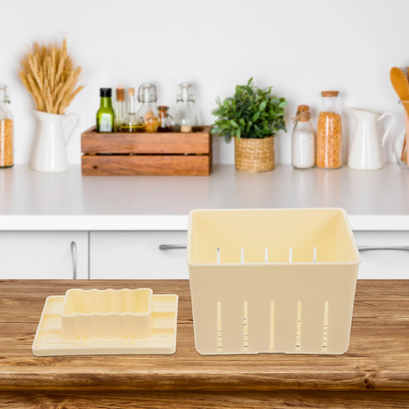 3 Sets Homemade Cheese Pressing Plate Tofu Film Making Mold Squeezer Household Supplies Plastic Practical cheese maker set,tofu stamper mold